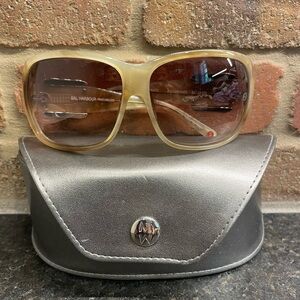 Michele light tortoise sunglasses.